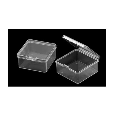 China Portable Transparent Mini PP Flip Fit Clear Hard Plastic Gift Boxes For Jewelry Earrings Accessories for sale