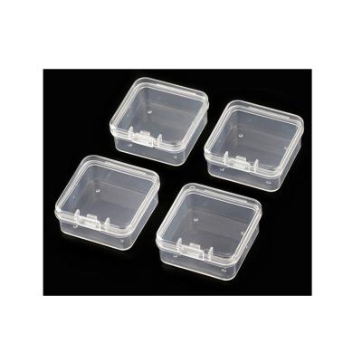 China Flip Earring Storage Box Wholesale Clear Hard Plastic Gift Boxes for sale