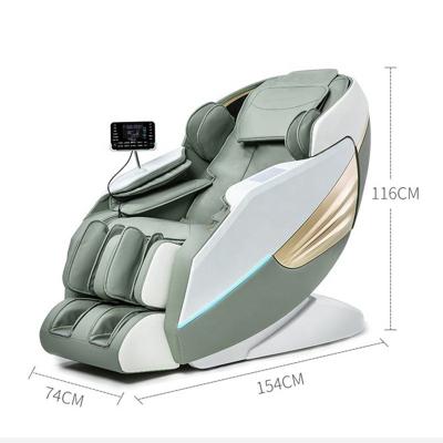 China 2022 Music Function Fuan Meiyang Green Color AI Wireless Luxury Electric Luxury Voice Heating zreo 4d Gravity Office Massage Chair With Massage Function for sale