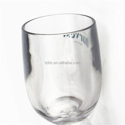 China 12oz Stemless Plastic Wine Glass Premium Quality Large Capacity Thick Walled Inferior Heavy for sale