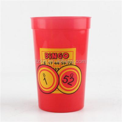 China 12 oz viable. Plastic Stadium Cup-Red for sale