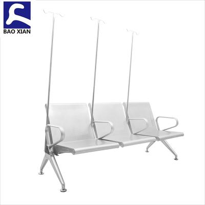 China Modern Hot Sale Hospital 5 Seats Metal Infusion Waiting Chair for sale