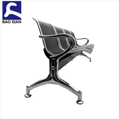 China Modern 2 3 4 5 Seats Project Hospital Bench Colorful Steel Reception Waiting Chair for sale