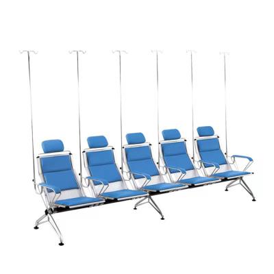 China Factory wholesale price modern hospital clinic reception bench transfusion infusion chairs for patients for sale