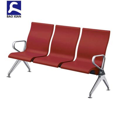 China Modern Hot Sale Polyurethane PU Railway Station 3 Seats Waiting Chair Airport Chair for sale