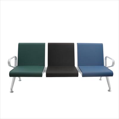 China Modern Airport Visitor Chair Hideaway Bench Hospital Seating Hospital Waiting Chair T83PU 3 Seater for sale