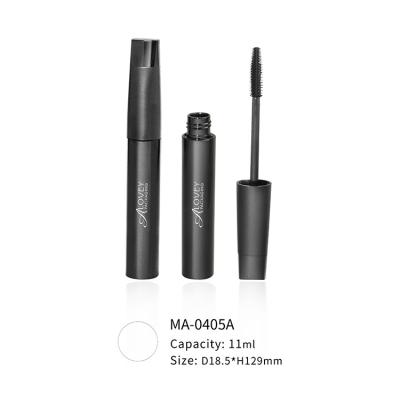 China 11ML Cosmetic Luxury Unique Matte Black Applicator Silicone Mascara Empty Bottle for sale