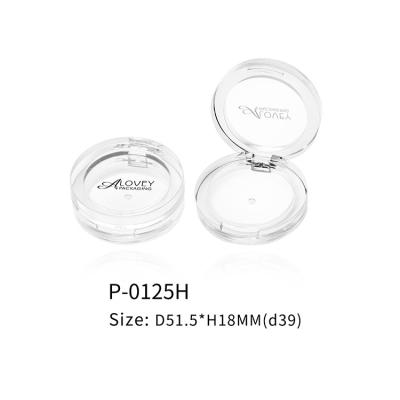 China Other transparent single transparent eyeshadow packaging blush transparent compact container powder case for sale