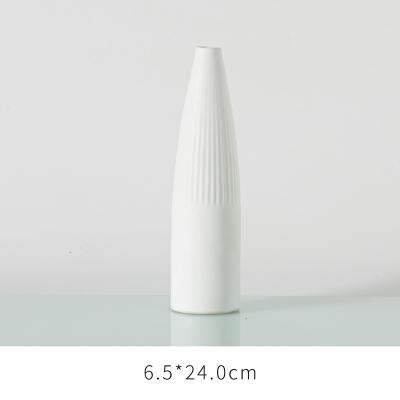 China New Design Creative Ceramic Vase Brown Gray White Matte Modern Custom Size Nordic Home Party Traditional Table Top for sale