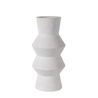 China Minimalist Modern White Ceramic Vases For Decoration Table Top Vase Living Room Home Ceramic Home Decor for sale