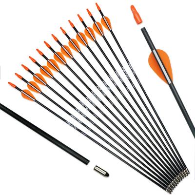 China Pointdo 7mm Archery Fiberglass Shooting Arrows with Blunt Tip Recurve Bows for Kids Beginner Shooting and Target Practice for sale