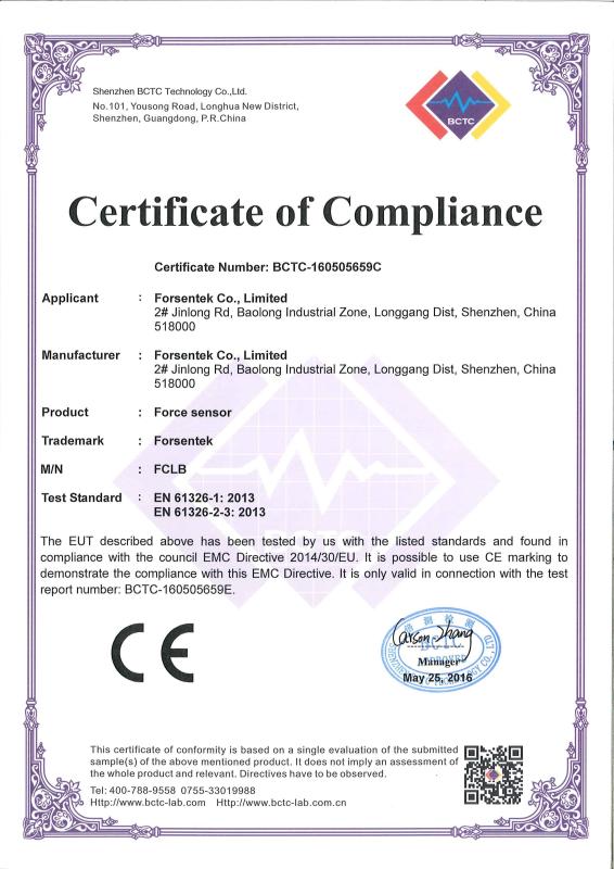 CE - Force sensor torque transducer