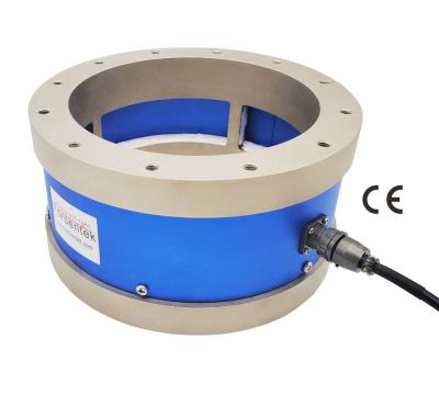 China Large Through Hole Reaction Torque Sensor Customizable Hollow Flange Torque Transducer for sale