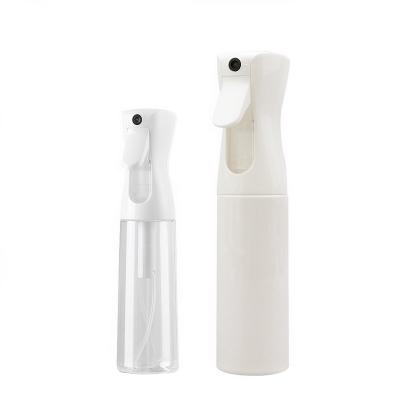 China Hot Selling Cosmetic 200ml 300ml PET Plastic High Pressure Spray Alcohol Sanitizer Spray Bottle Set for sale