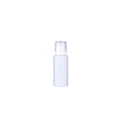 China Lavender 50ml Cosmetic Double Layer Cream Plastic Pump Bottles Acrylic Airless Lotion Bottles for sale