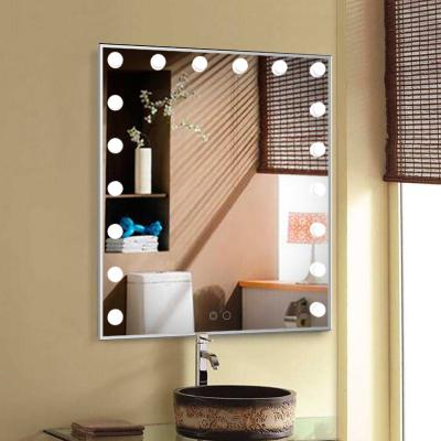 China BEAUTME Actor Hollywood Style Mirror 18pcs Lighted Bulbs Vanity Makeup Cosmetic Mirrors With Led Lights for sale