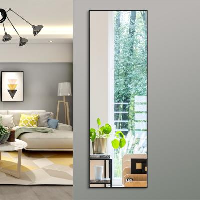 China Lit Hang Over Door Wall Mounted Full Length Dressing Mirror For Bedroom Living Room for sale