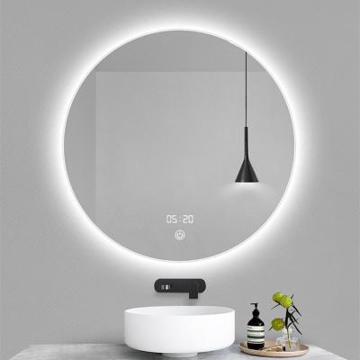 China Modern Home Lighted Around Led Lighted Bathroom Mirror Anti Fog Smart Wall Mounted Makeup Mirror for sale