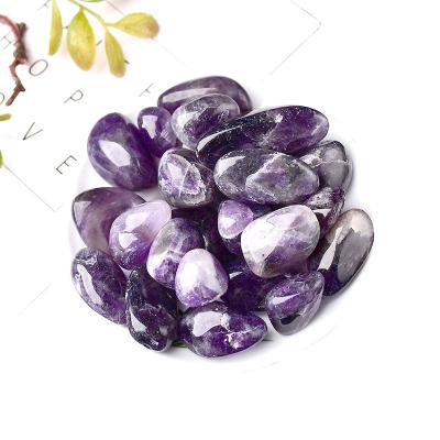 China China Natural Mineral Aquarium Crystal Polished Tumbled Stone Amethyst Crystal Gravel Healing Stone For for sale