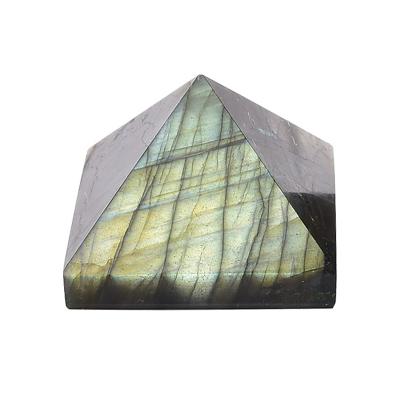 China China Wholesale High Quality Natural Labradorite Pyramid Healing Stones Reiki Quartz Tower Open Ornaments Gift for sale