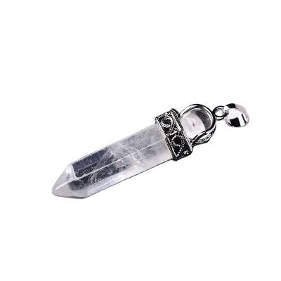 China FASHIONABLE Natural Crystal Jewelry Healing Stone Clear Quartz Pendant For Ladies Jewelry Gift for sale