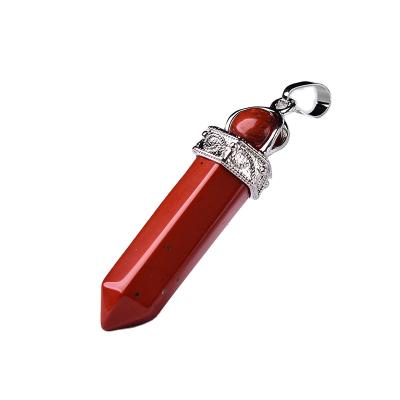 China FASHIONABLE Natural Crystal Pendant Healing Stone Red Jasper Jewelry For Women Men Mineral Jewelry for sale