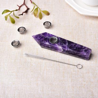 China Natural Stone Crystal Point Gemstone Globe Crystal Stone Dream Amethyst Smokey Pipe Healing Obelisk for sale