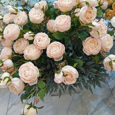 China Wholesale Indoor Dry Flower Bouquet TONGFENG 3 Rose Artificial Silk Wedding Party Photography Props Head Decorative Props for sale