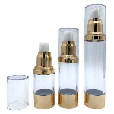 China BEAUTY PACKAGING Hot Selling Cosmetic Airless Pump Bottle Lotion Bottle And Skin Care Packaging Empty Screen Printing High Quality Aluminum Screw Cap for sale