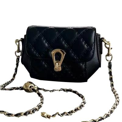 China Fat Mound Small Ball Shoulder Bag Two Colors Optional Fashion Leather Gold GENUINE LEATHER Single Cross - Body Bag for sale