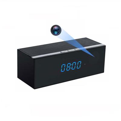 China Spy Camera Clock With Blue Clock Hidden WIFI Clock Camera HD 1080P Tooth Speaker Security CCTV Camera Motion Detection Alarm Clock Night Vision Camera tooth speaker for sale