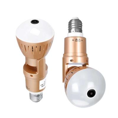 China Panoramic Security Camera 2 Megapixel 2MP Bulb 360 CCTV Camera Lamp Bulb Camera V380 Wireless Night Vision Panoramic Universal Security Surveillance for sale