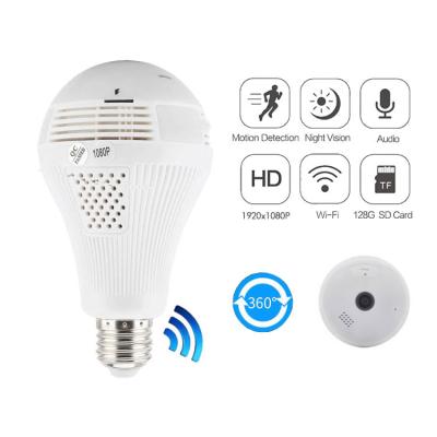 China Smart Bulb Security Camera 1080p 360degree Bulb Camera Wifi Cctv Wifi Night Hidden Buld Cameras IP Surveillance Baby Nanny Cam Wireless for sale