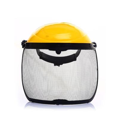 China Wind Shield Welding Protective Gear Control Safty Steel Wire Mesh Button Welding Helmet for sale