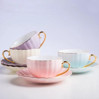 China New Minimalist High Quality Ceramic Luster Solid Color Home Coffee Mug Tea Mug Set for sale