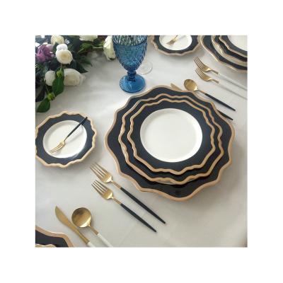 China European and American retro viable custom-made wholesale bone china bone china dinnerware elegant set for sale