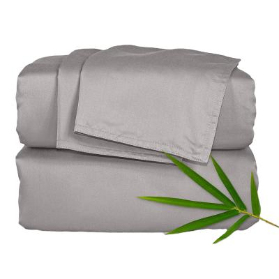 China Disposable Bamboo King Size Bed Sheets Set Cool Friendly Soft And Comforterble for sale