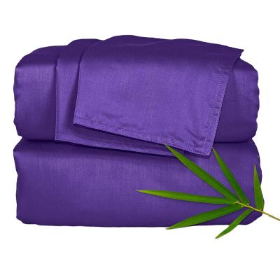 China Disposable Bamboo Sheets Sets 1800 Thread Count 16 Inch Deep Pockets Cool Friendly Soft and Comforterble for sale