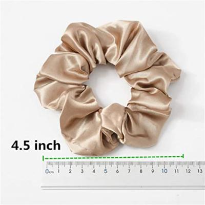 China Soft Hair Ties Scrunchies Scrunchy Silk Hair Elastics Bands Neutral Hair Accessories Ponytail Holder Bundle for sale