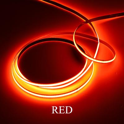 China Hotel 8MM red cob led strip lights 3 years warranty cob light strip price 12v 24v cob led strip lighting for sale