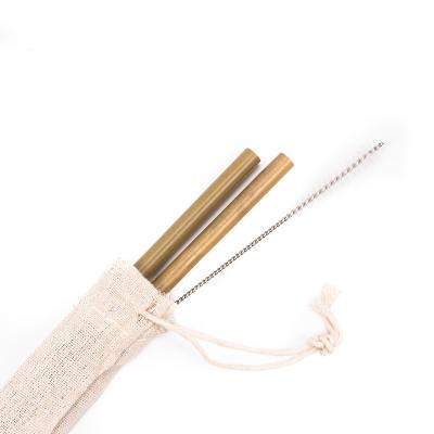 China Modern Reusable Straw Bamboo Collapsible Straws With Drinking Case for sale