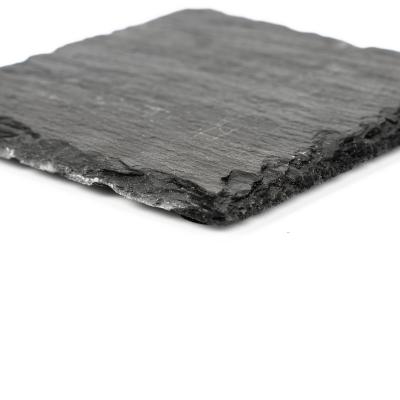 China Sustainable Kitchen Black Cutting Super Quality Stone Material Square Shaped Cheese Tray for sale