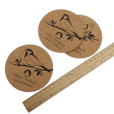 China Viable Cheap Price 3 Ply Round Cork Coaster For Hotel Or Home Kitchen for sale