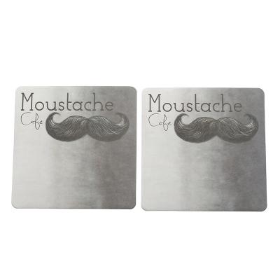 China Viable More Popularity 10cm Mat Sublimation Wooden Cork Coasters With Cork Back for sale