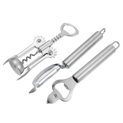 China Wine Opener Pusher Set Premium Multifunctional Corkscrew Wine Bottle Opener for sale