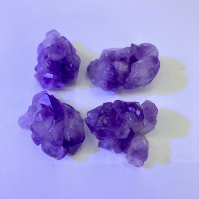 China Wholesale Purple Amethyst Crystal Cluster Irregular Decorative Crafts From China for sale