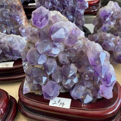 China Hot Selling Natural Africa Amethyst Uruguayan Earth Carving Processing Custom Gem Crystal Cluster for sale