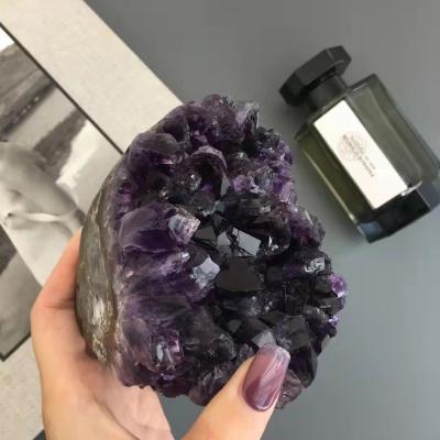 China Africa Healing Bulk Crystal Cluster Natural Uruguayan Mini Amethyst Raw Stones for sale