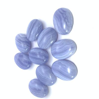 China Blue Agate Crystal Tumbled Minerales Stones Raw China Wholesale Price Natural Quartz Lace for sale