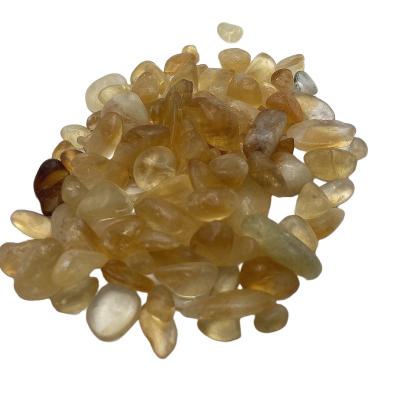 China China Wholesale Topaz Ornament Quartz Mineral Stone Tumbled Crystal Gravel for Necklace for sale